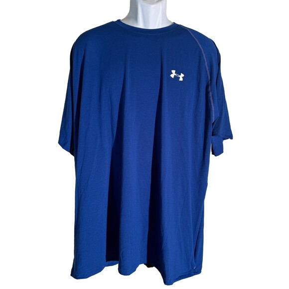 UNDER ARMOUR Short Sleeve Pull-Over Active T-Shirt Blue XXL - Picture 1 of 7